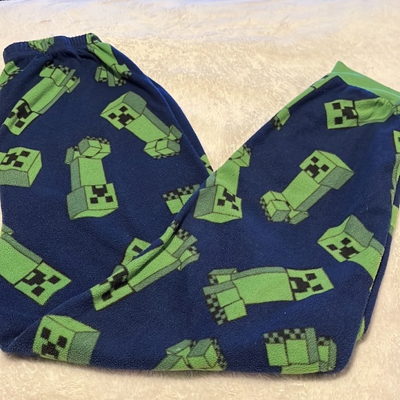 Minecraft Fleece Jammies- Size L - Picture 5 of 6